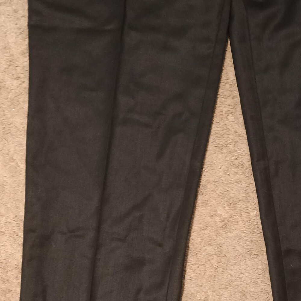 WTMZ Trousers Women S Black High Waist Pleated Wide Leg Minimalist Office Chic N - Picture 4 of 7
